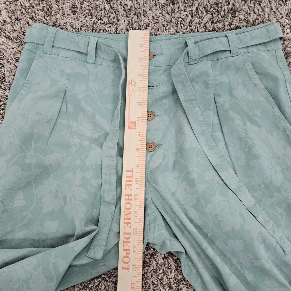 Sundance Green Button-Front Pants - Picture 9 of 12